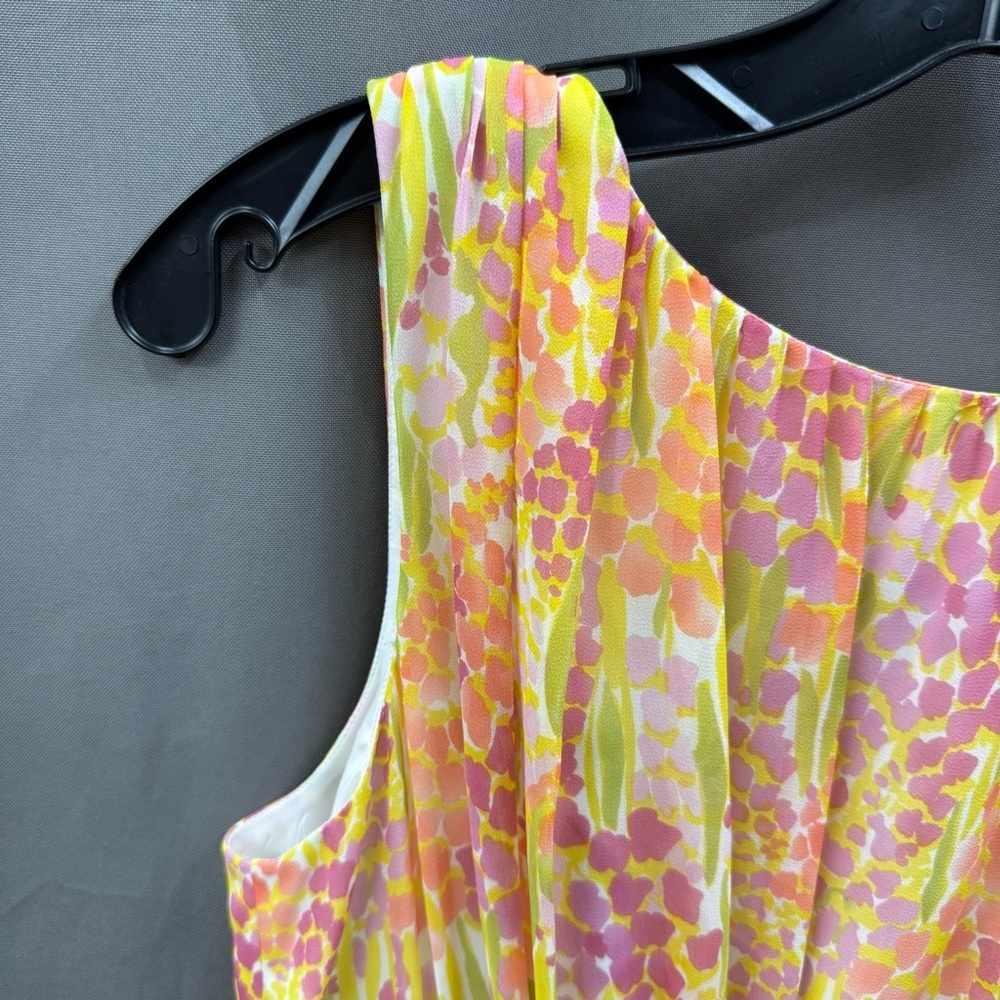 Shoshanna Size 10 Pink and Yellow Floral Dress - Picture 3 of 11